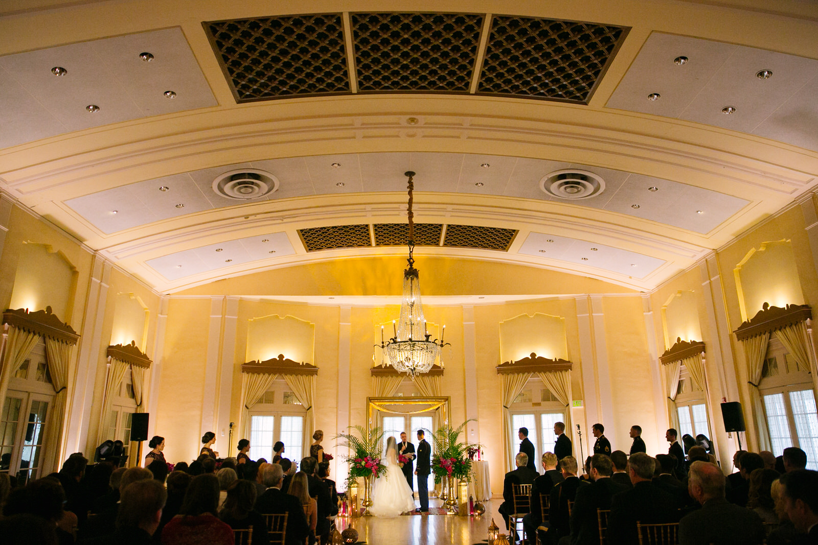 wedding ceremony at the Adam’s Lafayette Club