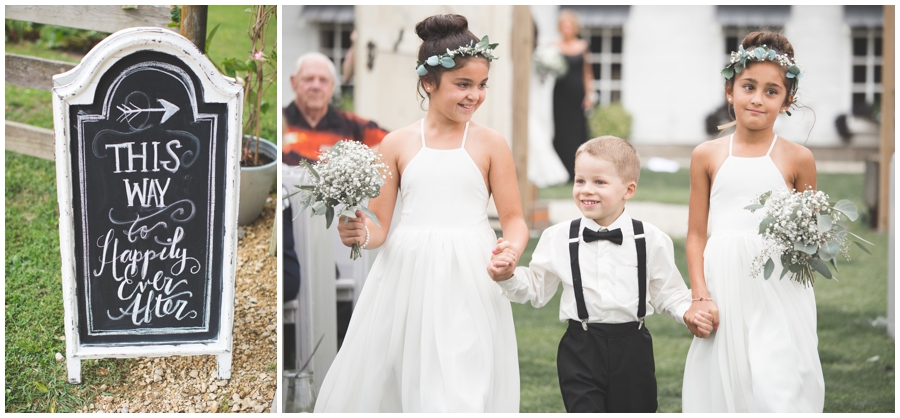  flower girls and ring bearer 