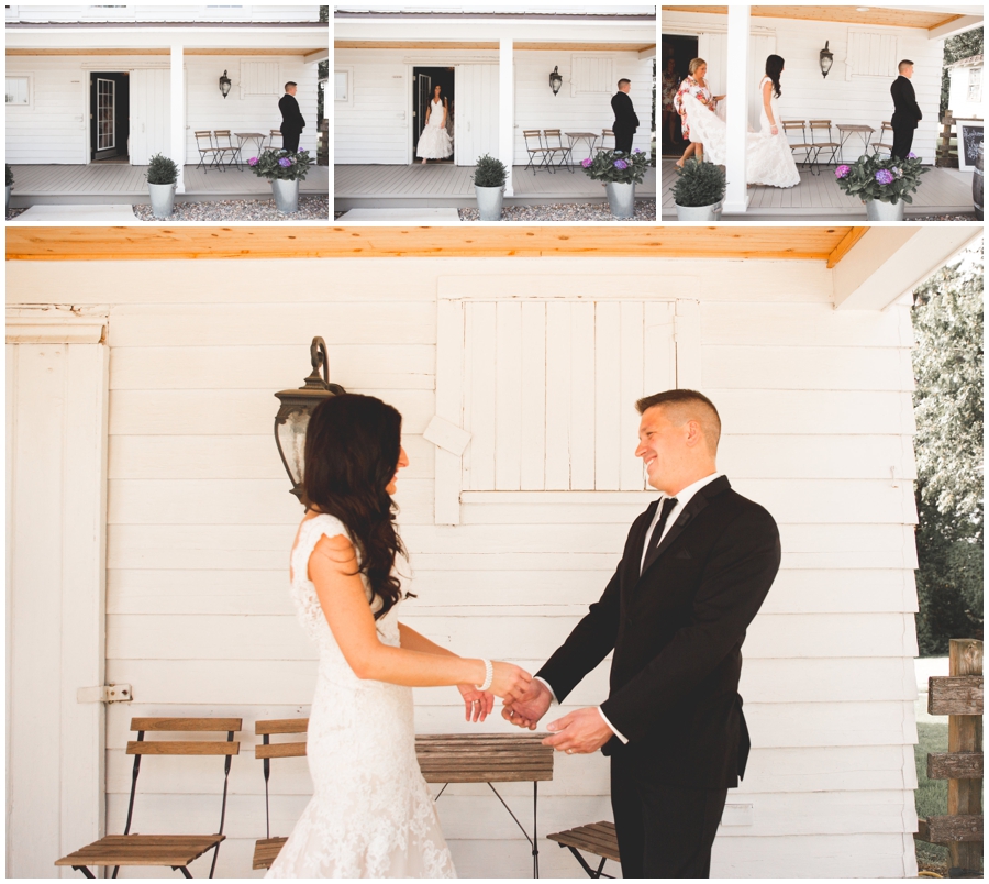 bride and groom before wedding