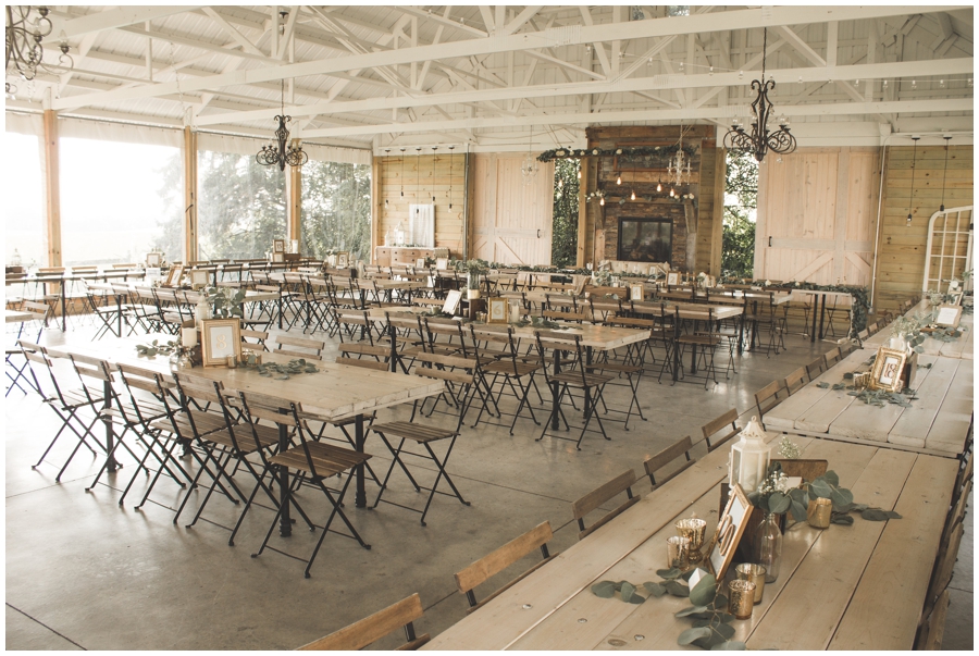  wedding reception at the Legacy Hill Farm 