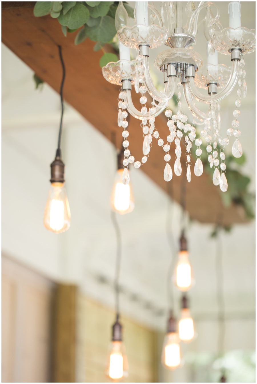  lamps and chandelier at MN wedding 