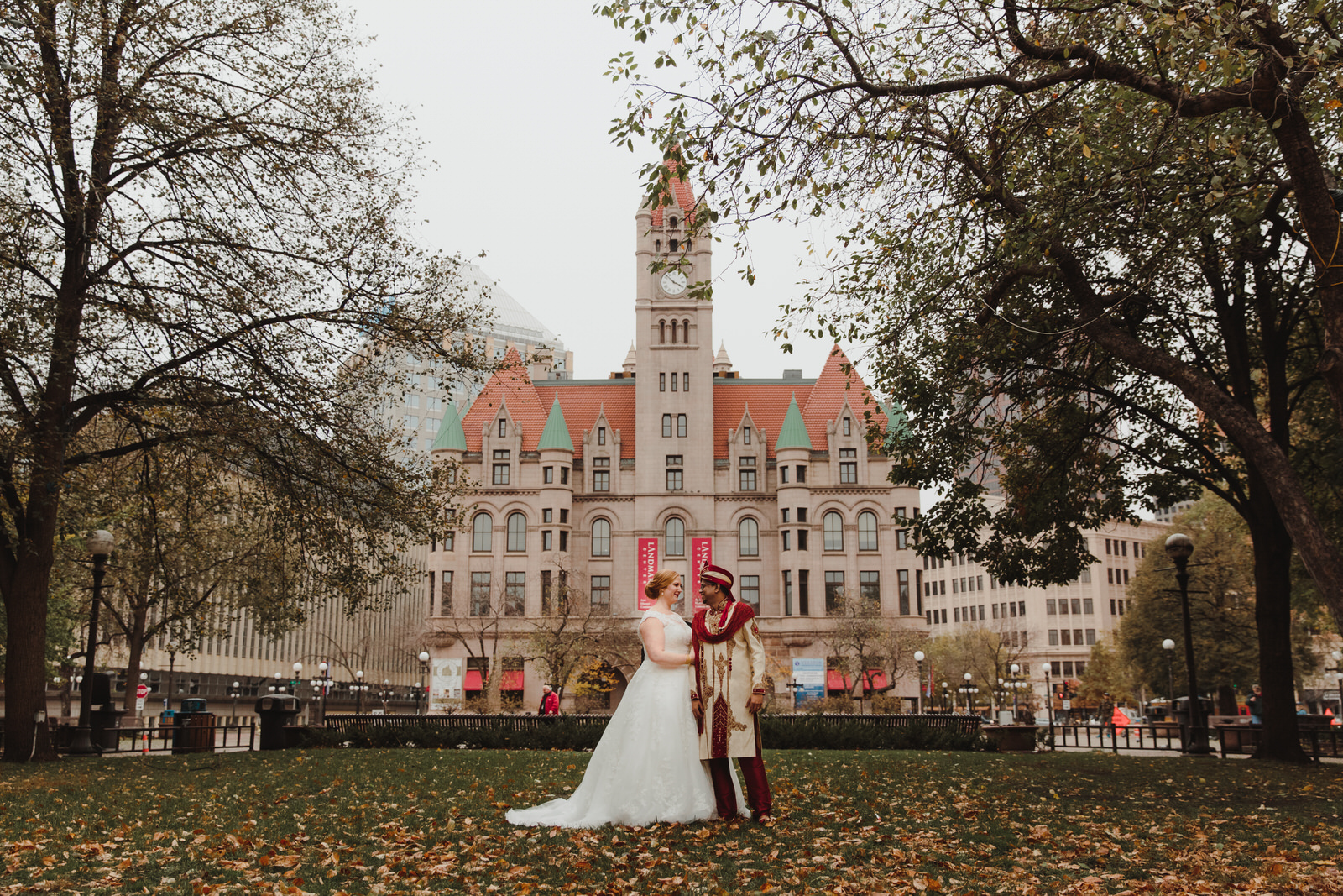  bride and groom photoshoot at their MN wedding 