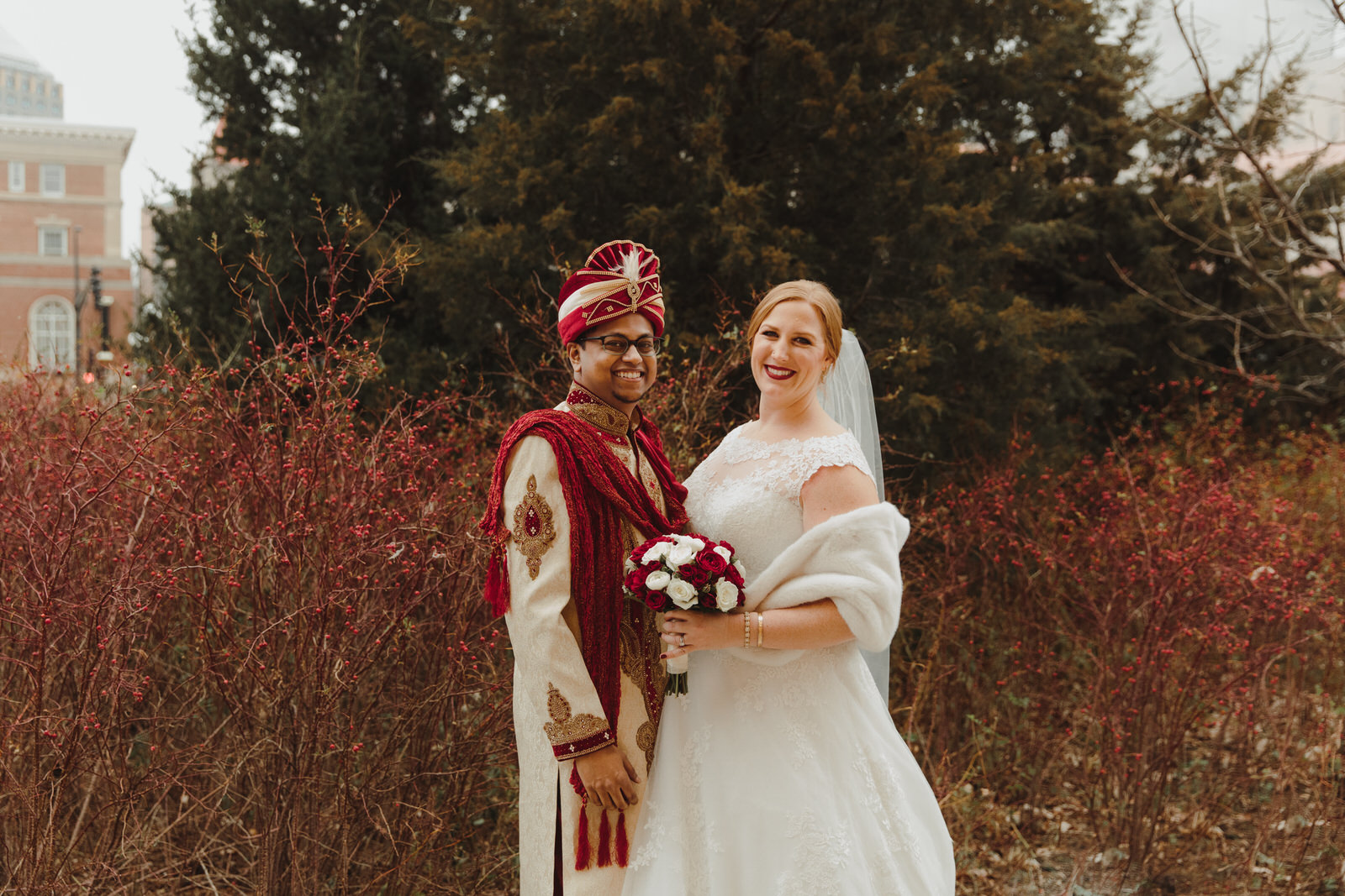  bride and groom before the wedding 