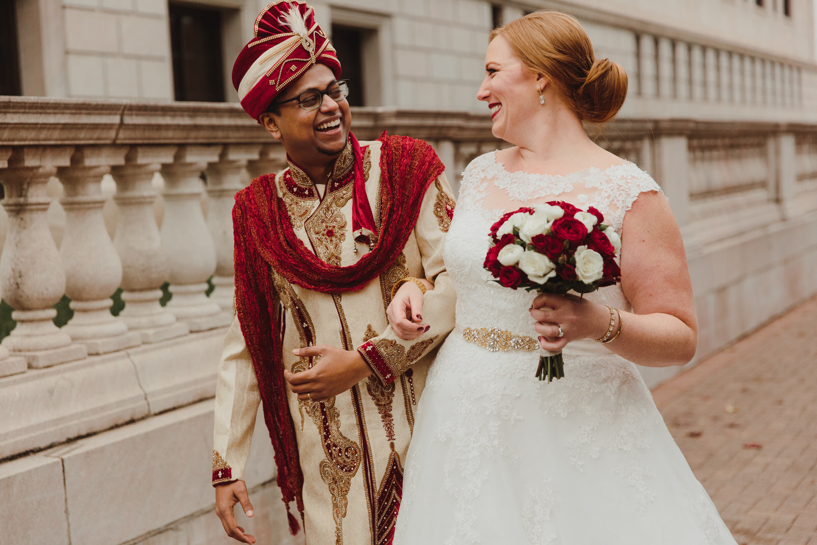  bride and groom enjoying each other before their MN wedding 