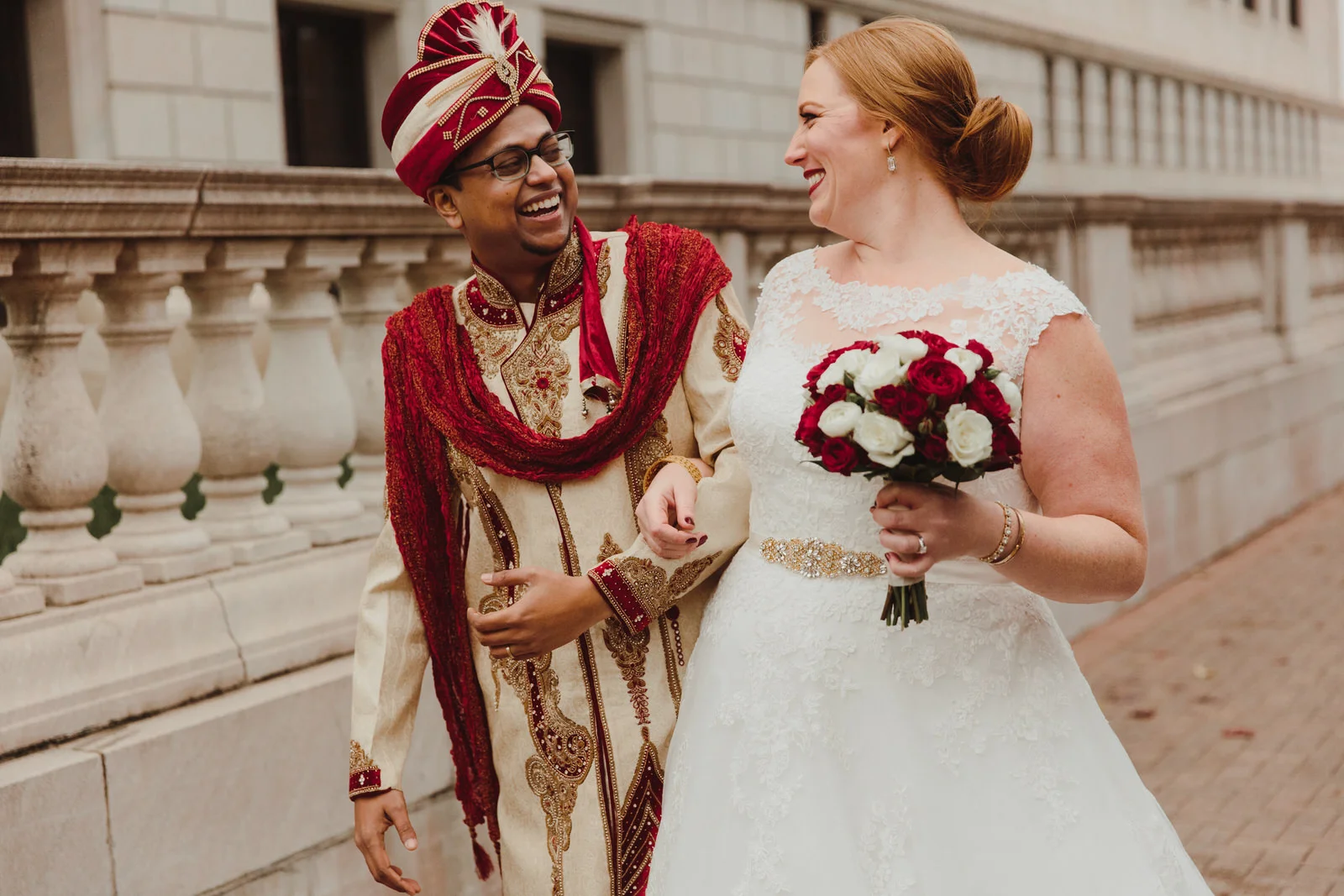 bride and groom enjoying each other before their MN wedding