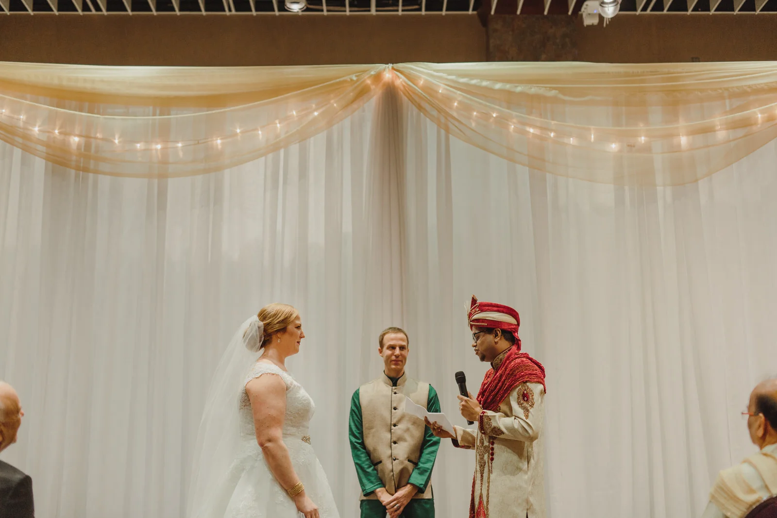 bride and groom getting married in MN