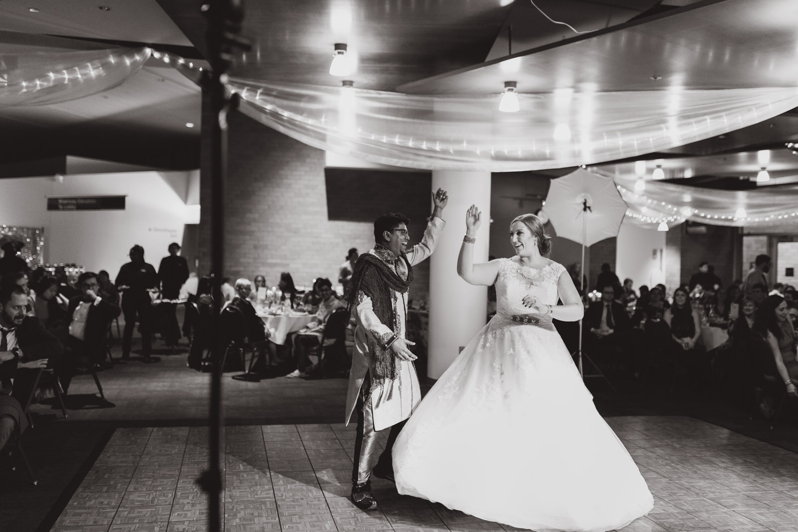  bride and groom dancing at their MN wedding 