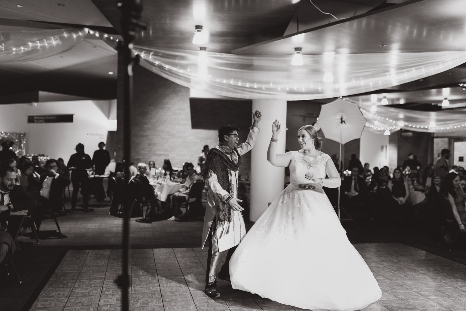 bride and groom dancing at their MN wedding