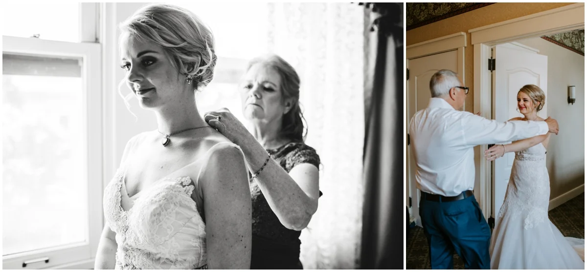 bride getting ready for her Minneapolis Wedding