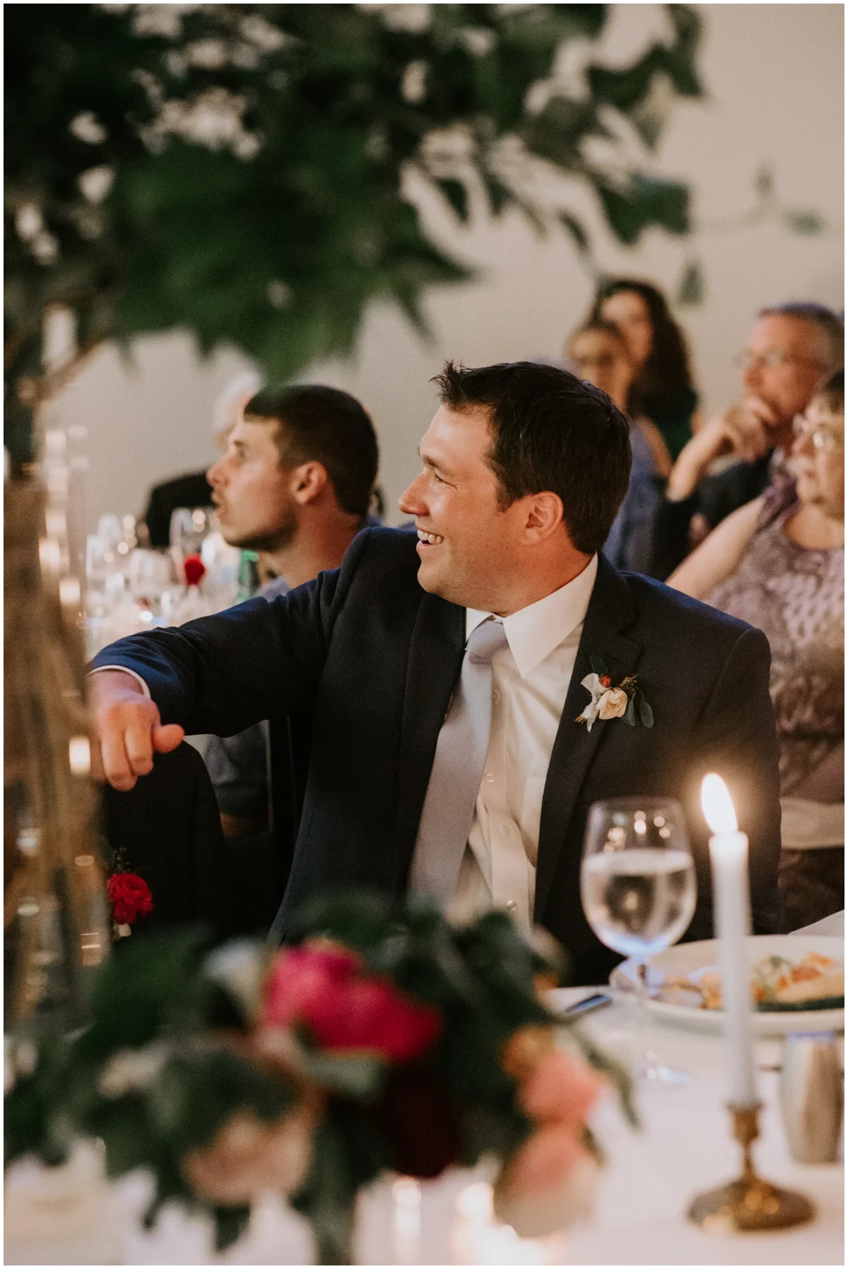 groom at his American Swedish Institute Wedding