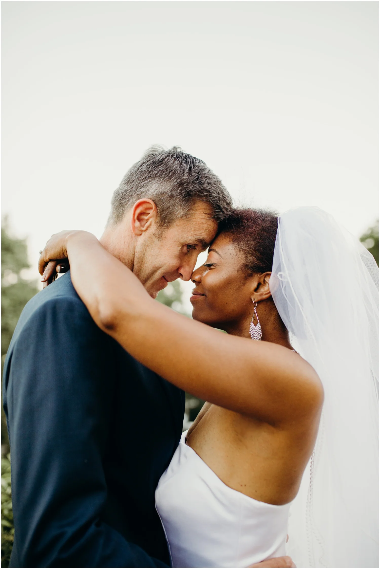 Bride and Groom at their MN wedding