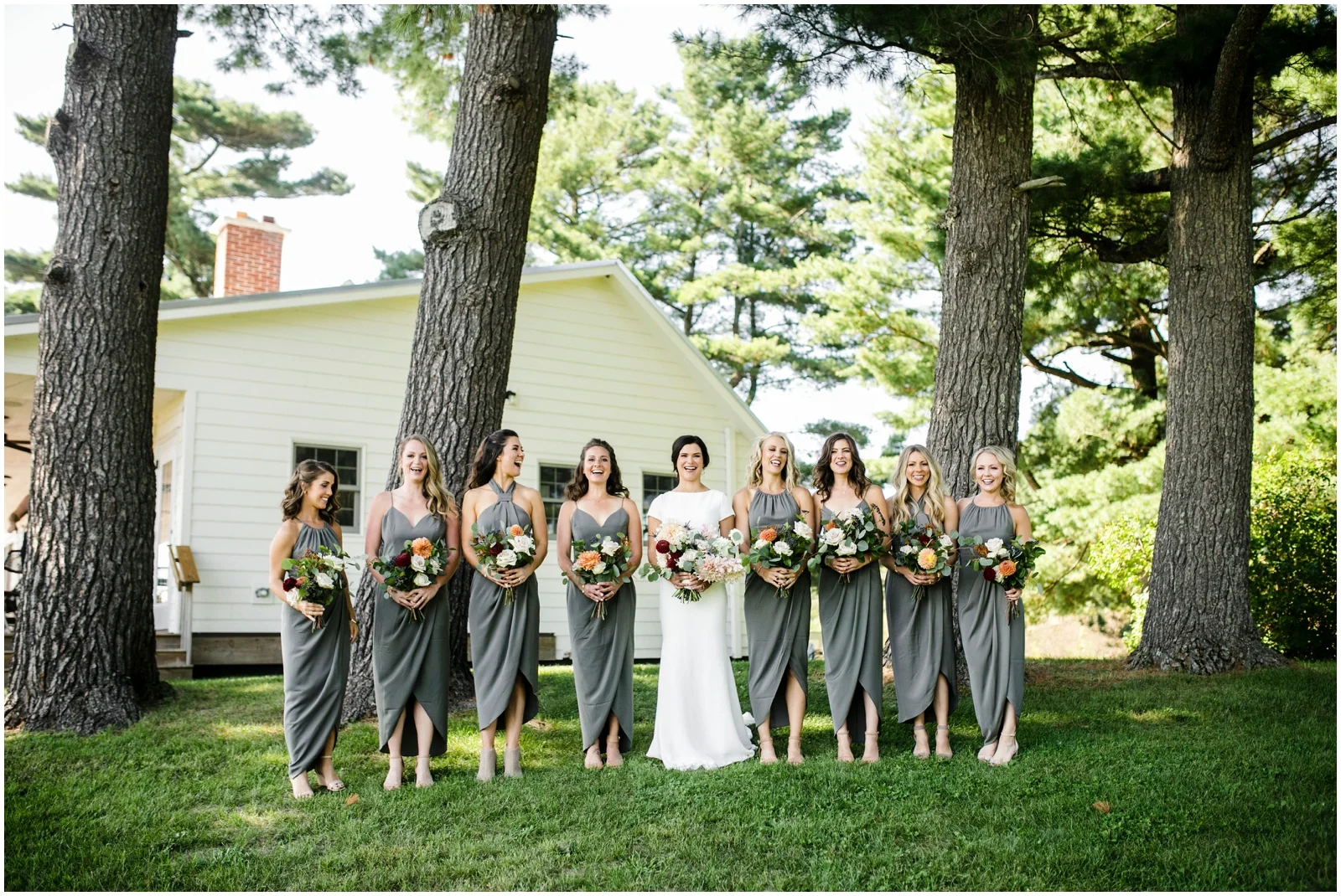 bride and bridesmaids
