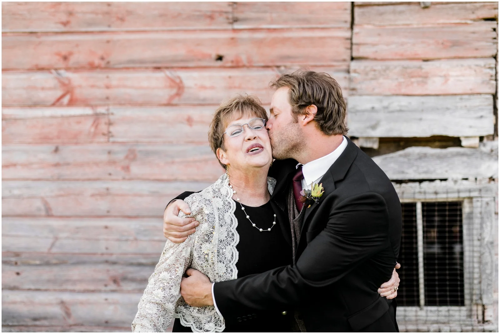 groom with his mother