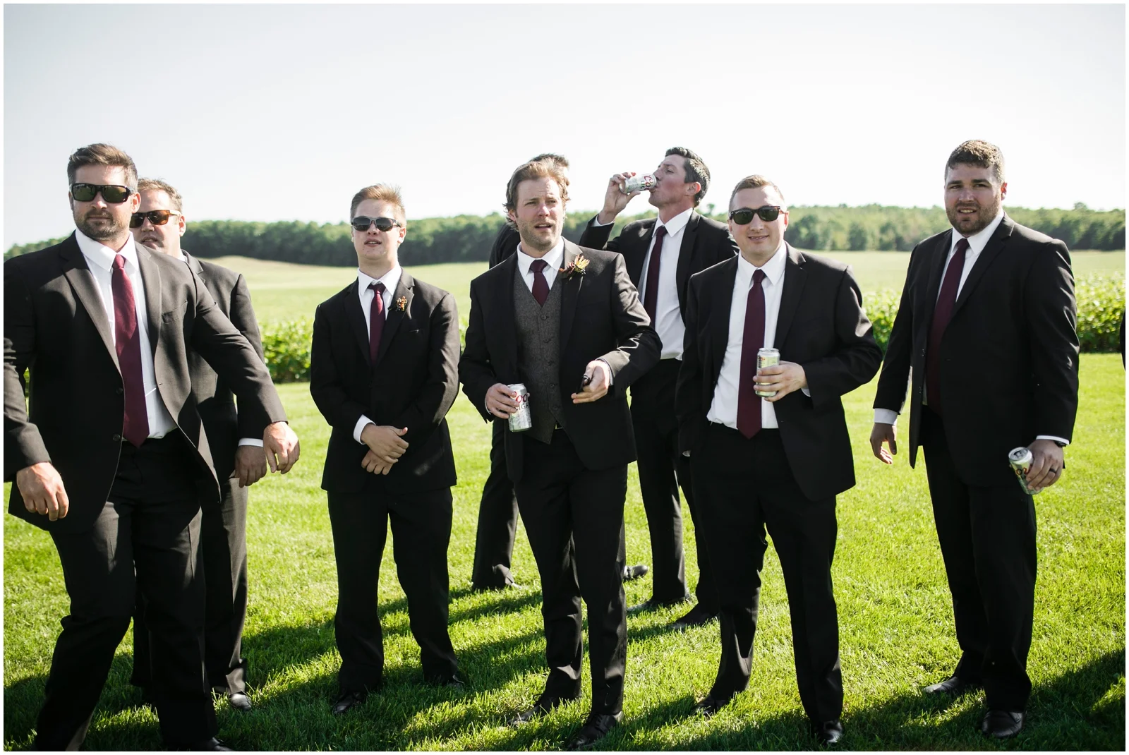 groom with his groomsmen