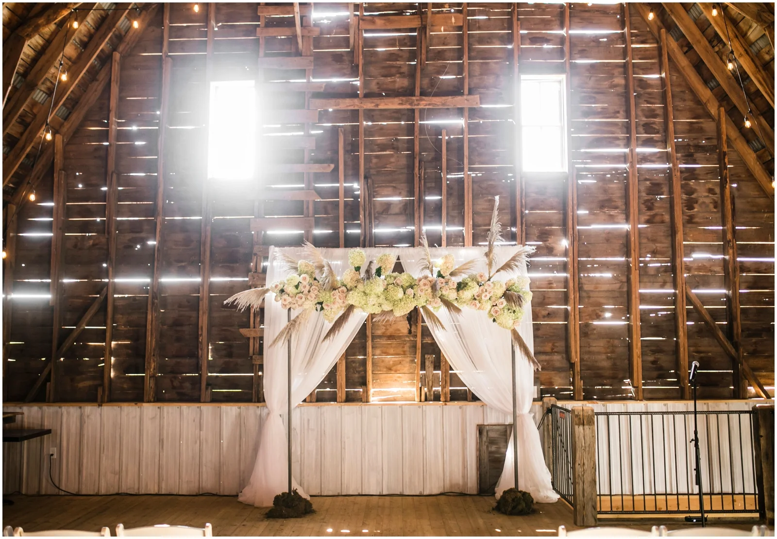 Wedding arch for ceremony
