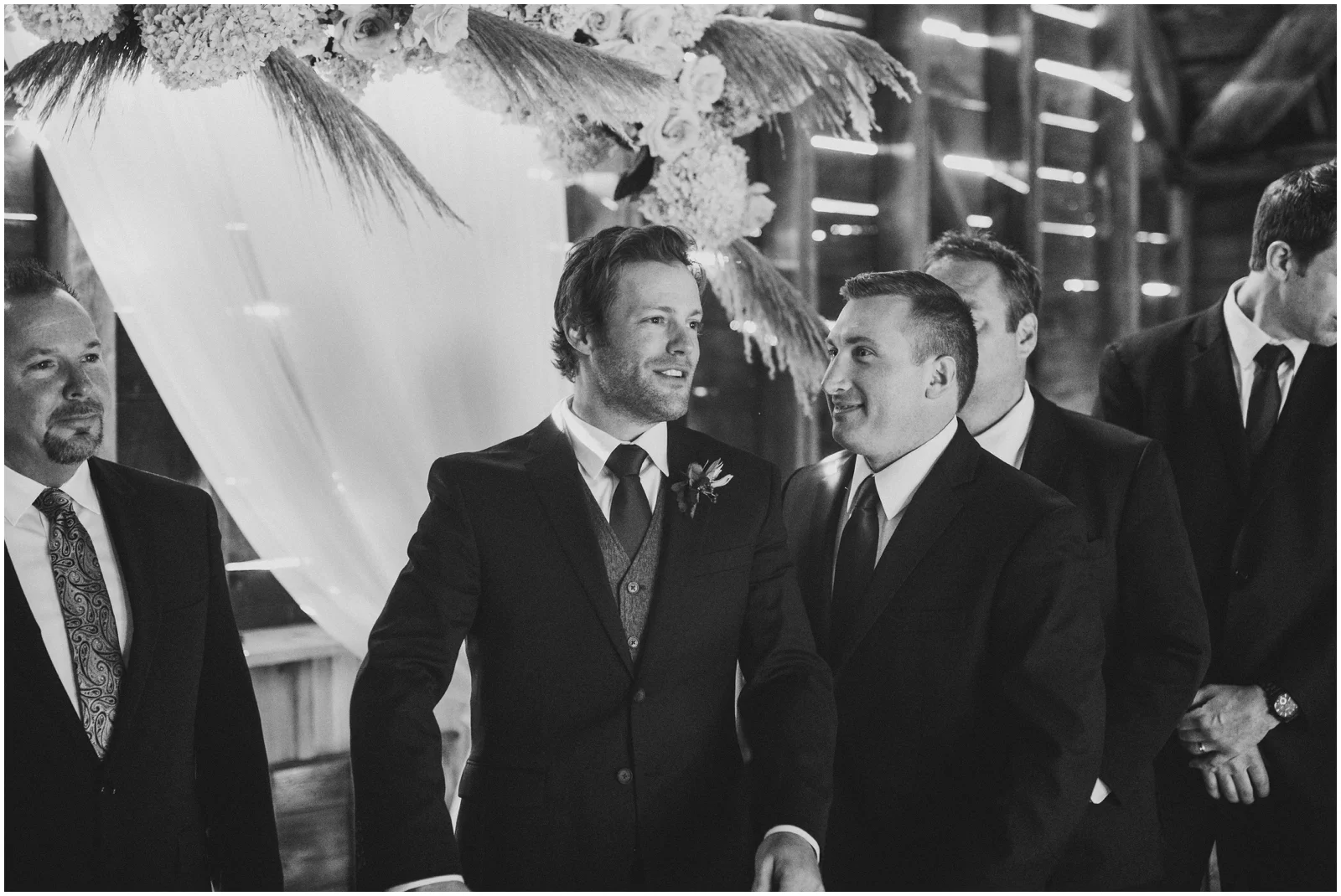 groom during the wedding ceremony