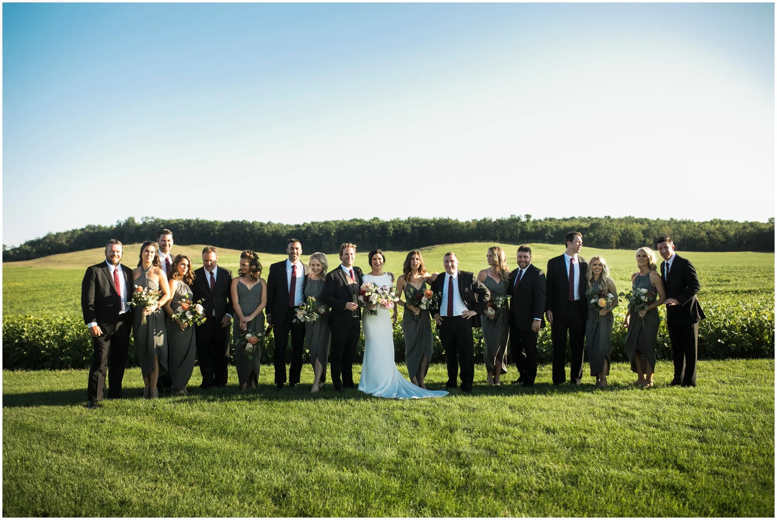 Bridal party photo shoot