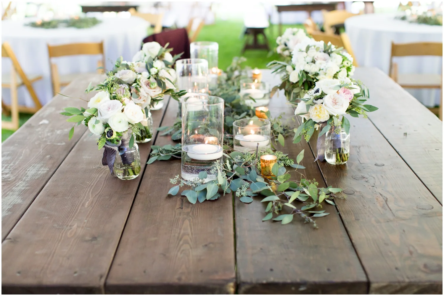 Outdoor floral centerpiece inspiration