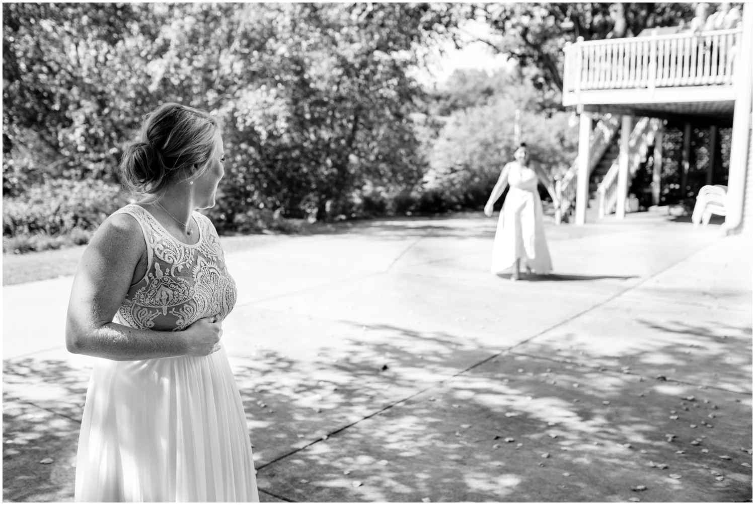 Brides first look in MN