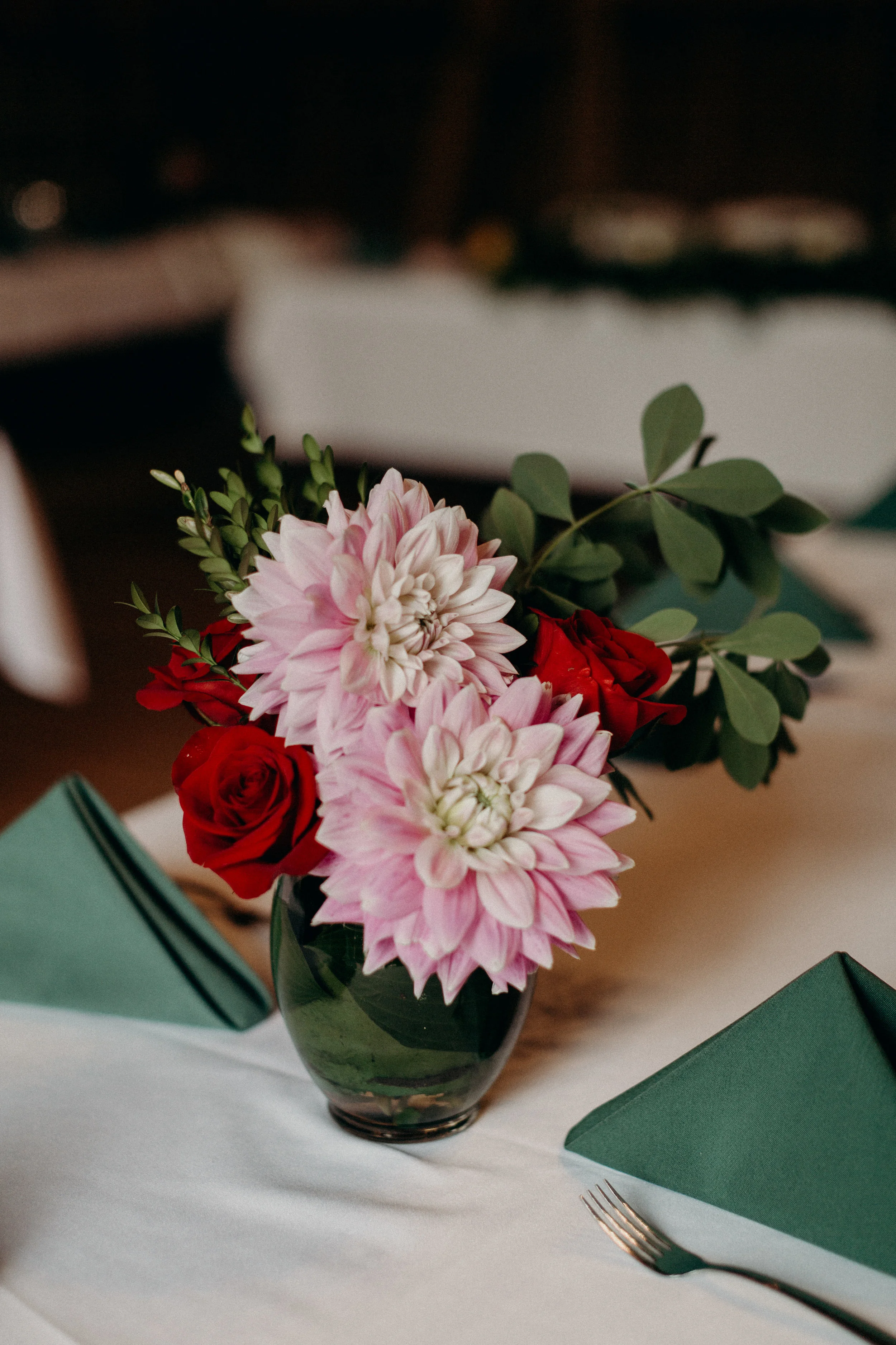 Wedding floral centerpiece