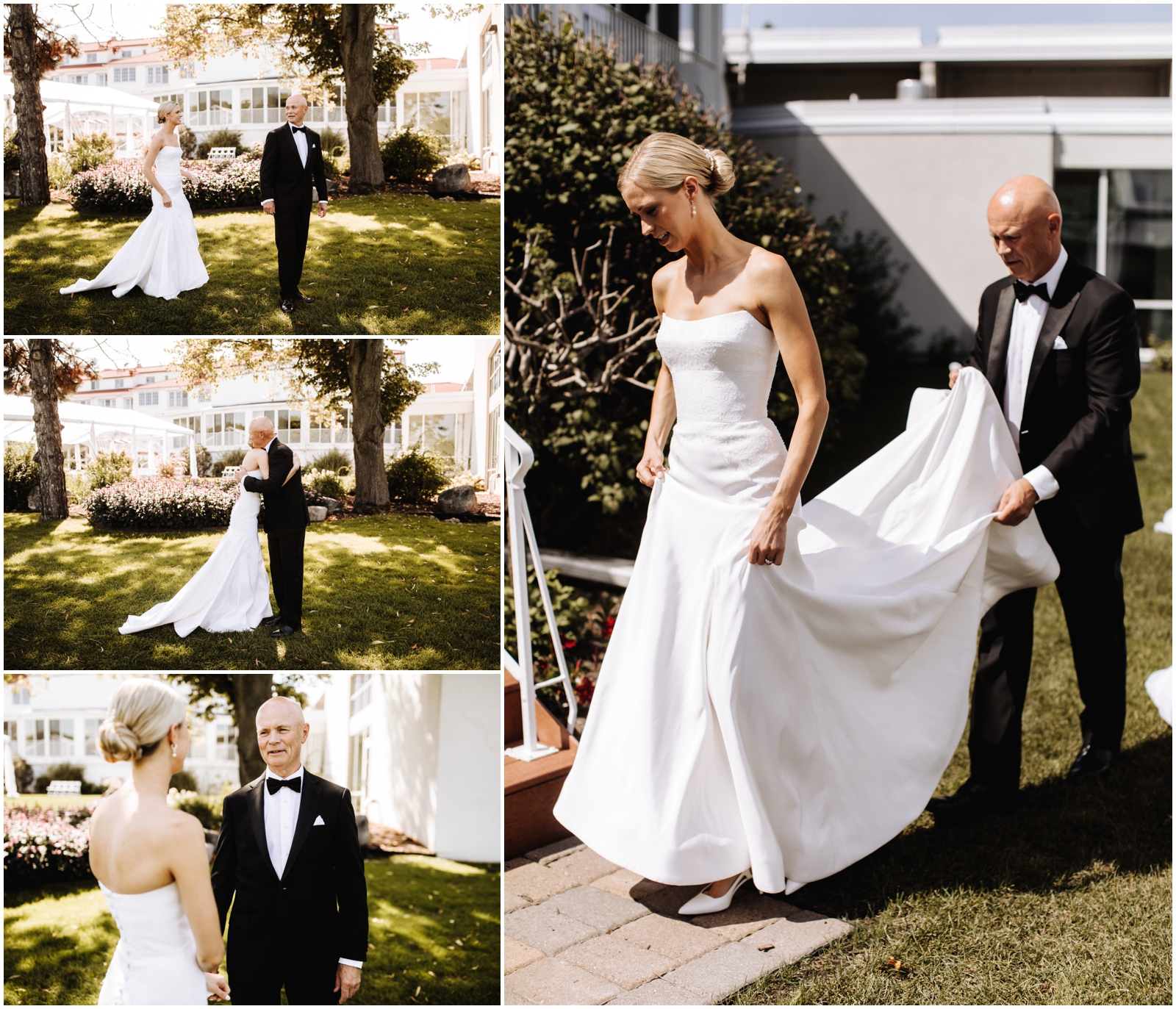  Minnesota Wedding Planner. Lafayette Club Wedding. Bride with her father before the wedding 