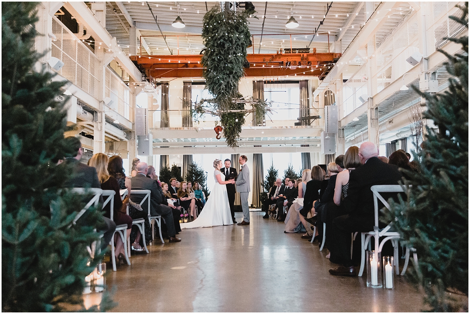  Minnesota Wedding Planner, Mpls Wedding Planner, Machine Shop MPLS, Mpls Wedding Venue,   Bride and groom during their Minnesota wedding ceremony 