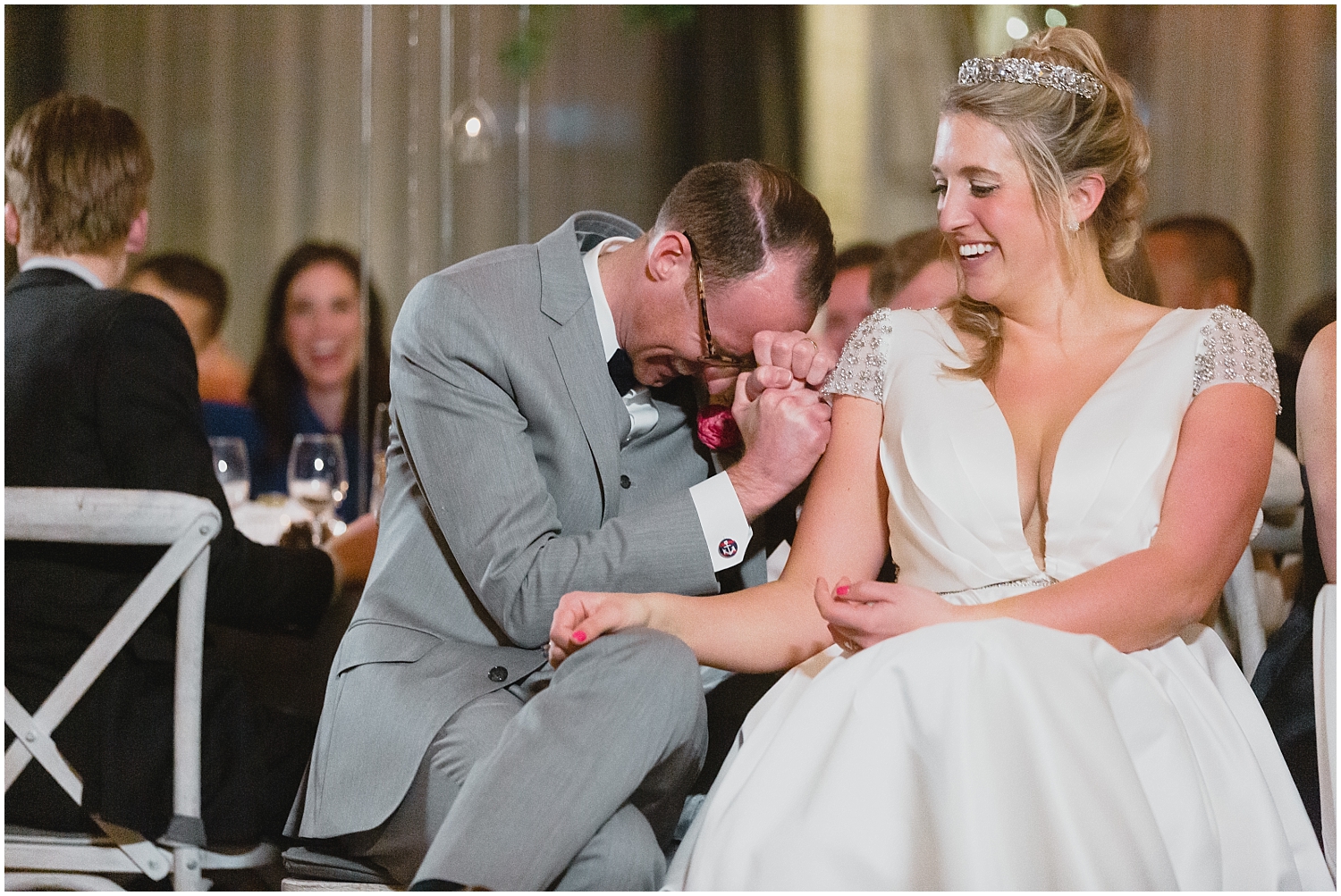 Minnesota Wedding Planner, Mpls Wedding Planner, Machine Shop MPLS, Mpls Wedding Venue, Bride and groom laughing