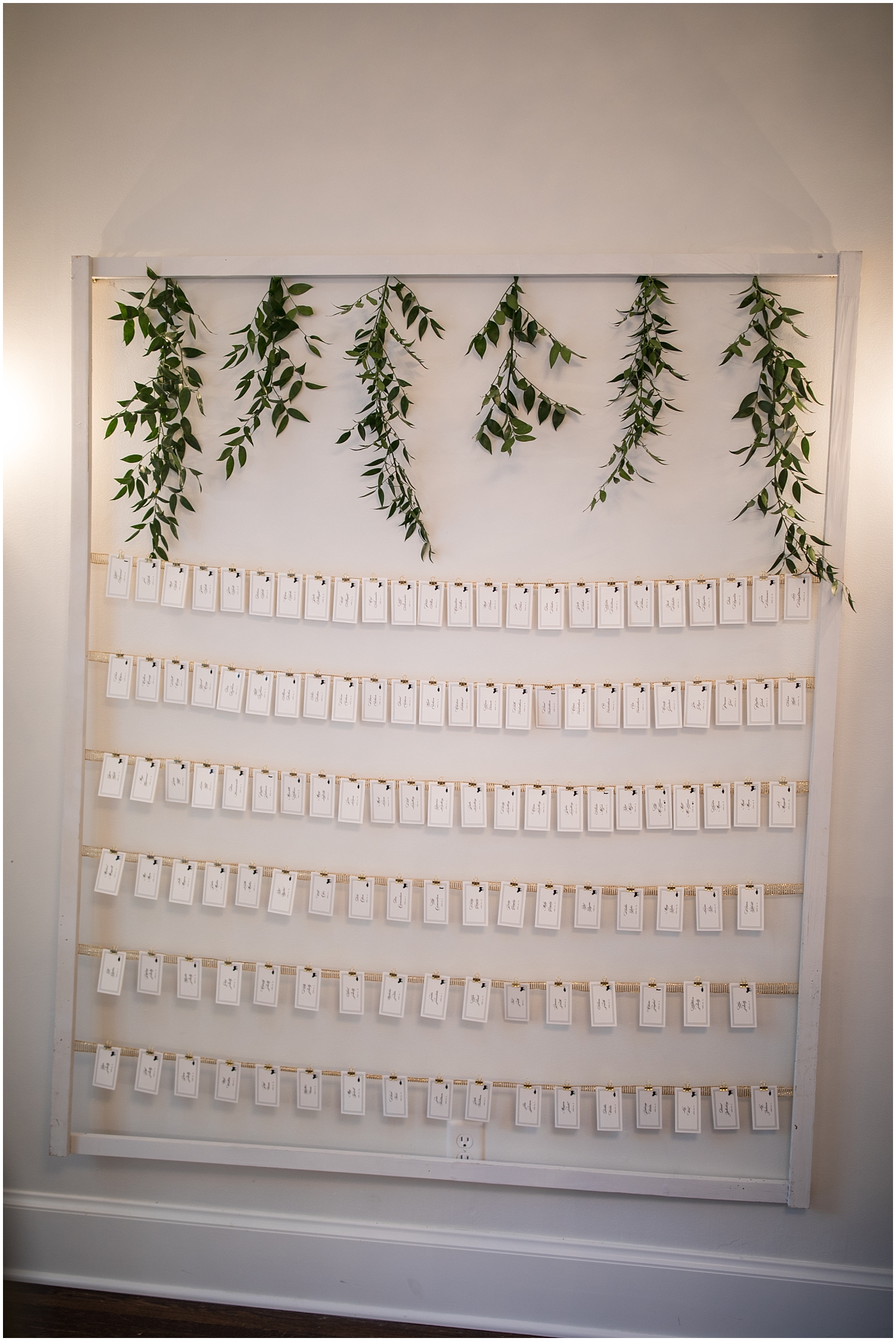 Seating chart decor