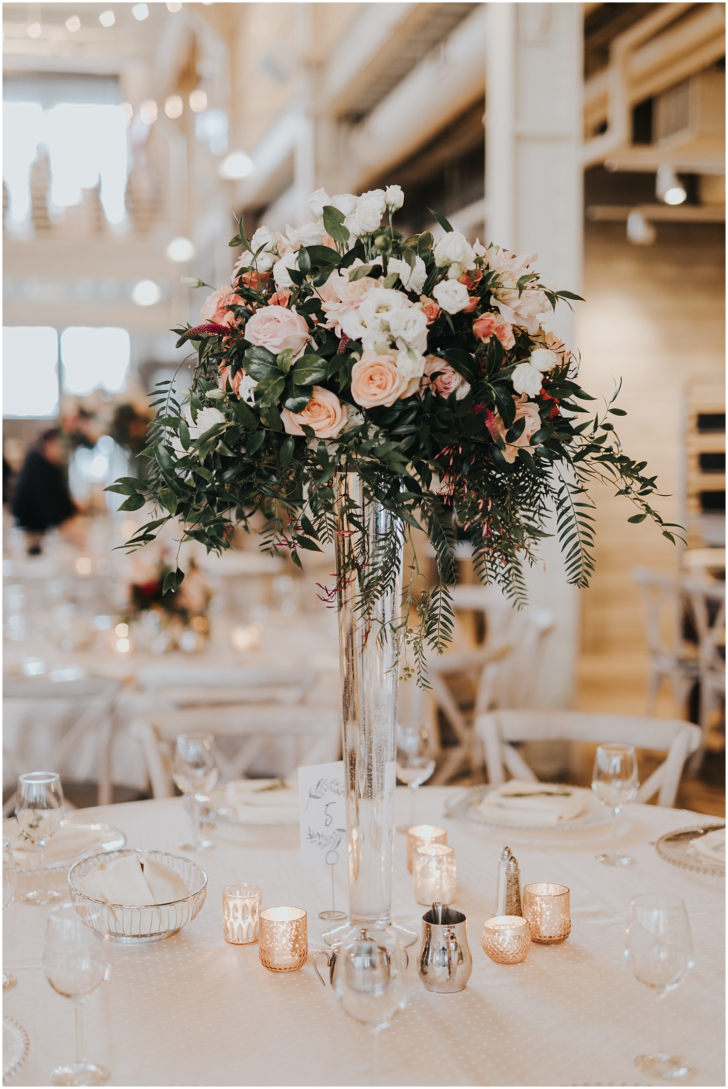 tall wedding floral centerpiece