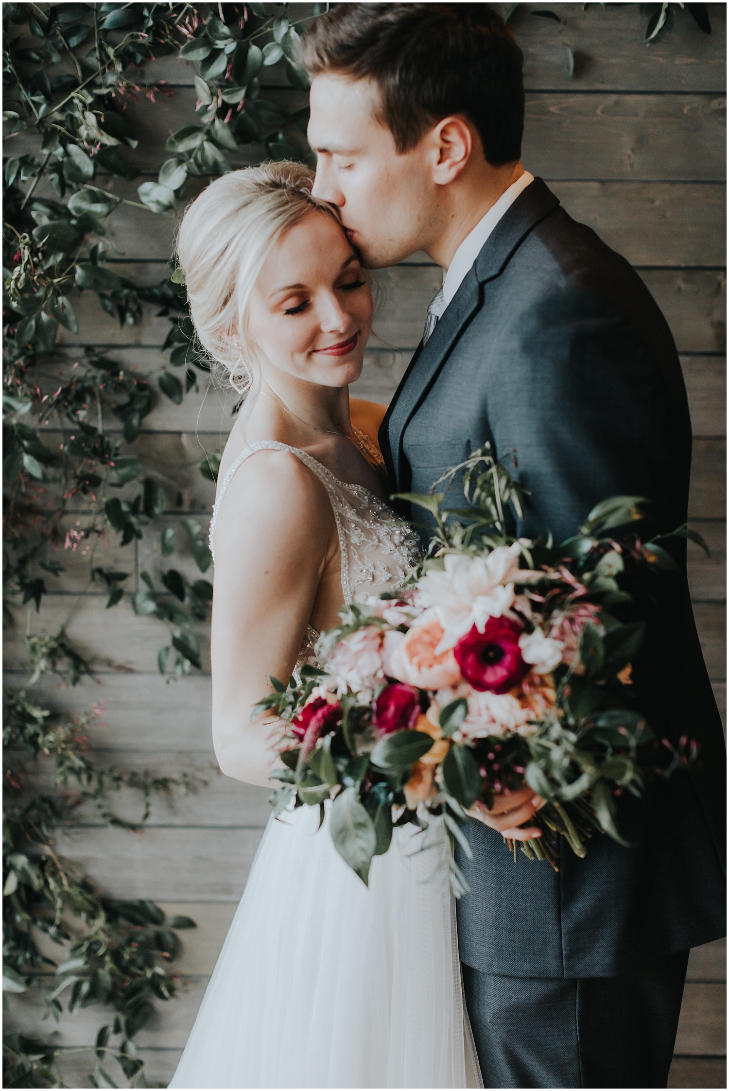 bride and groom portrait