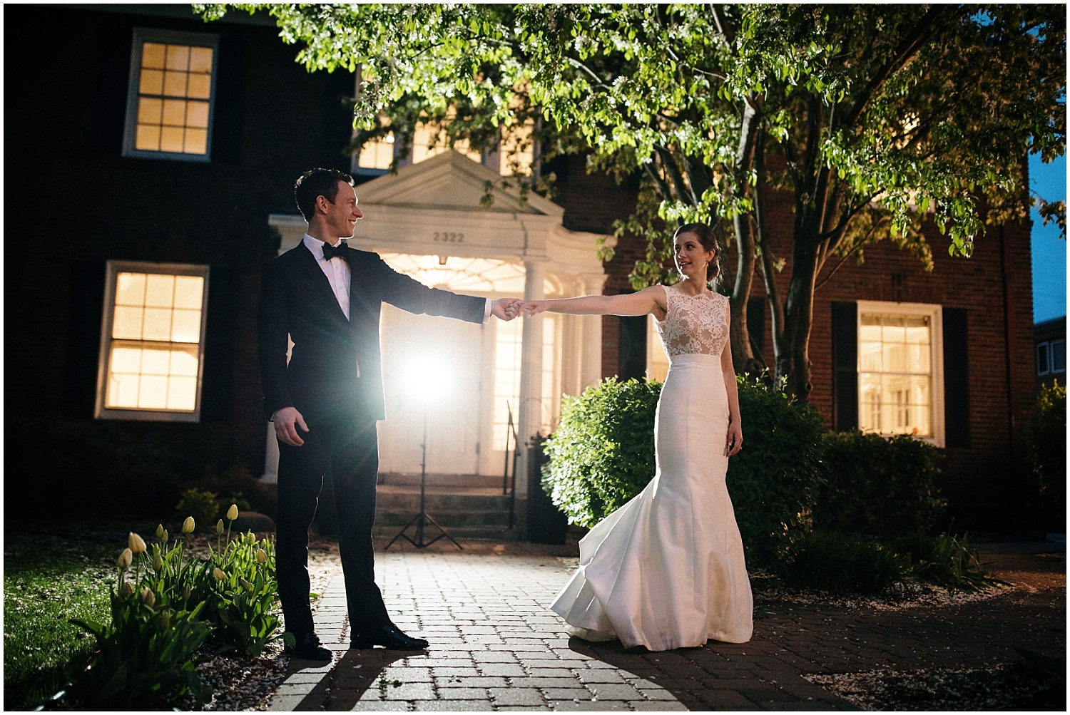  bride and groom at their blaisdell wedding 