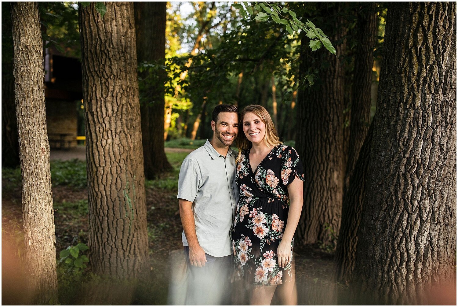  engagement photos in the forest 