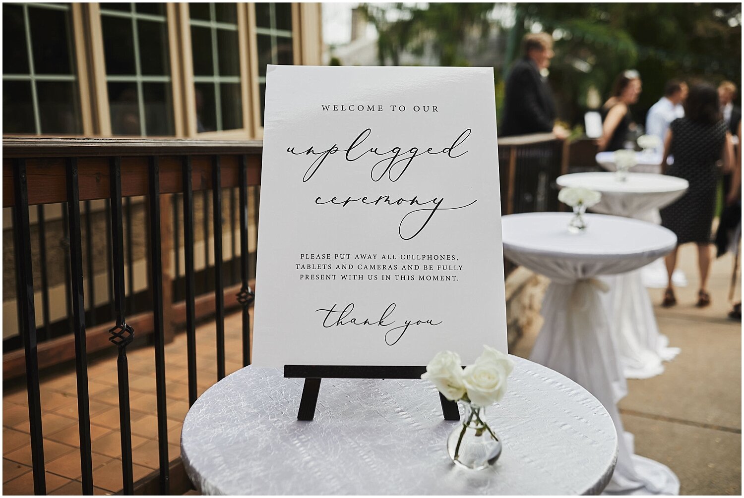  wedding sign for unplugged ceremony 