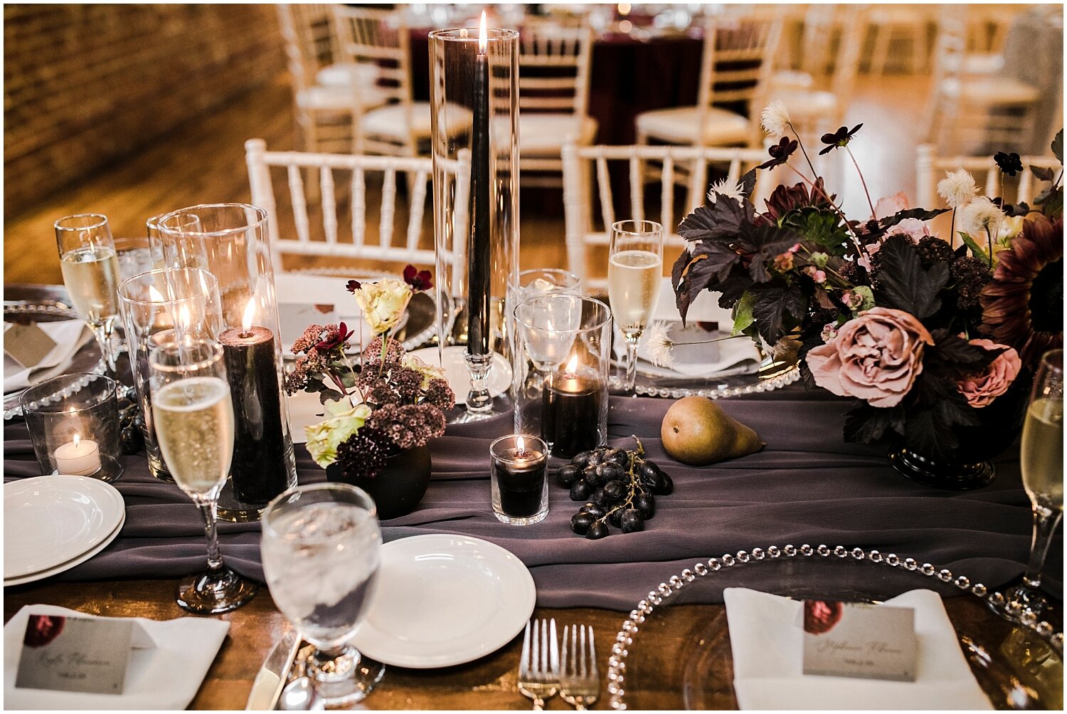  fall wedding tablescape 