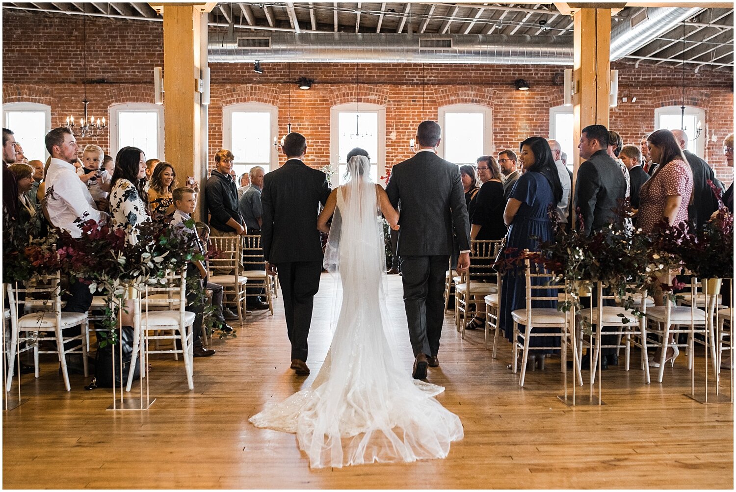  Bride walking down the aisle 