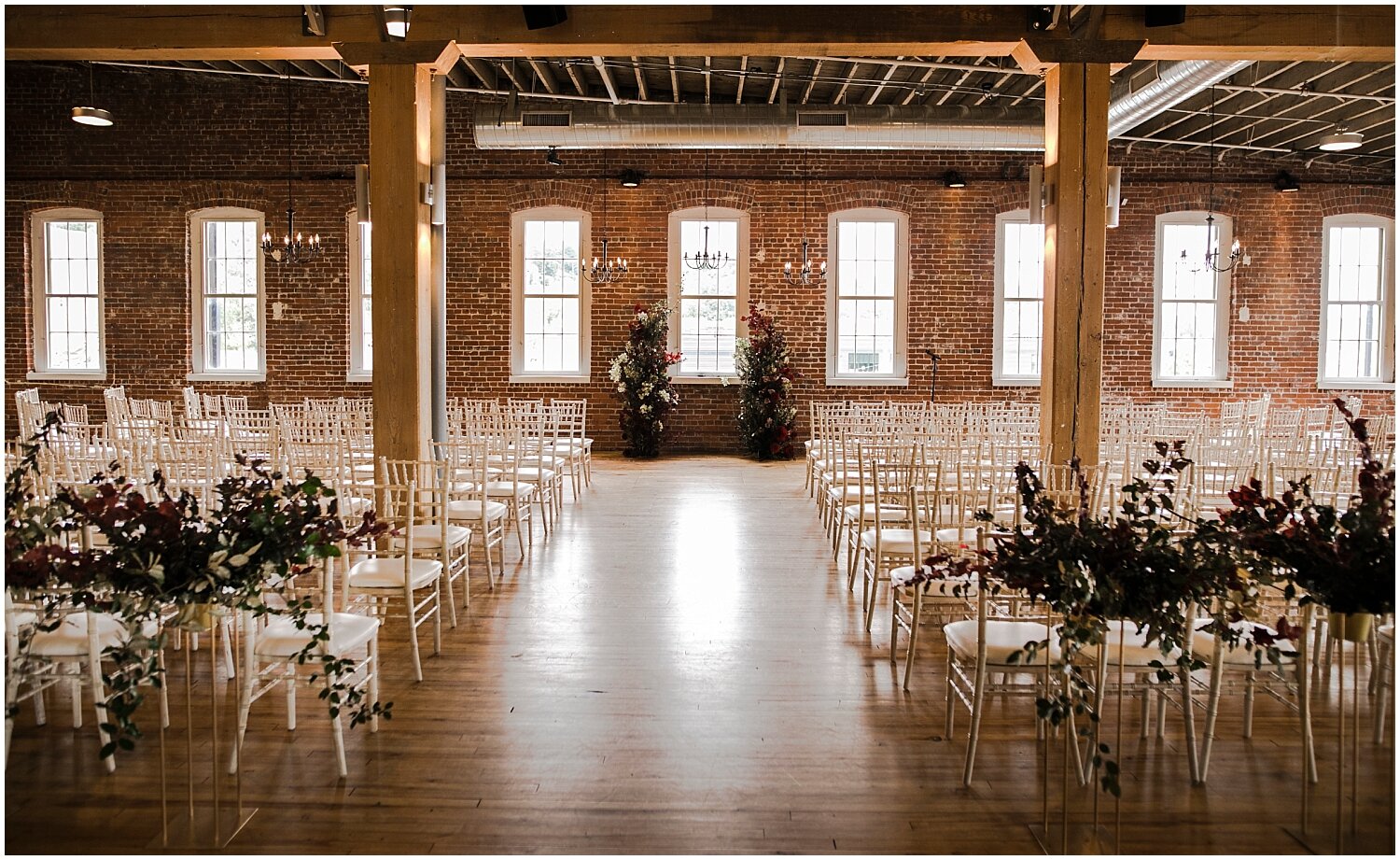  fall themed wedding ceremony  