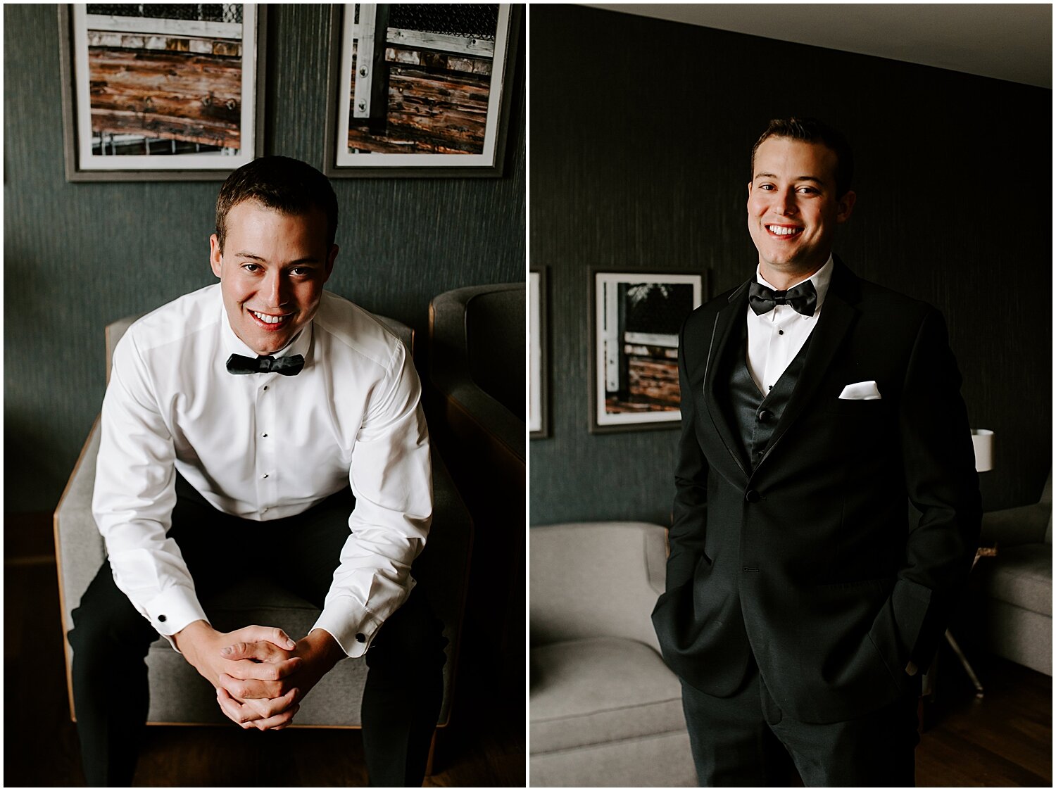  Groom getting ready for his wedding in MPLS 