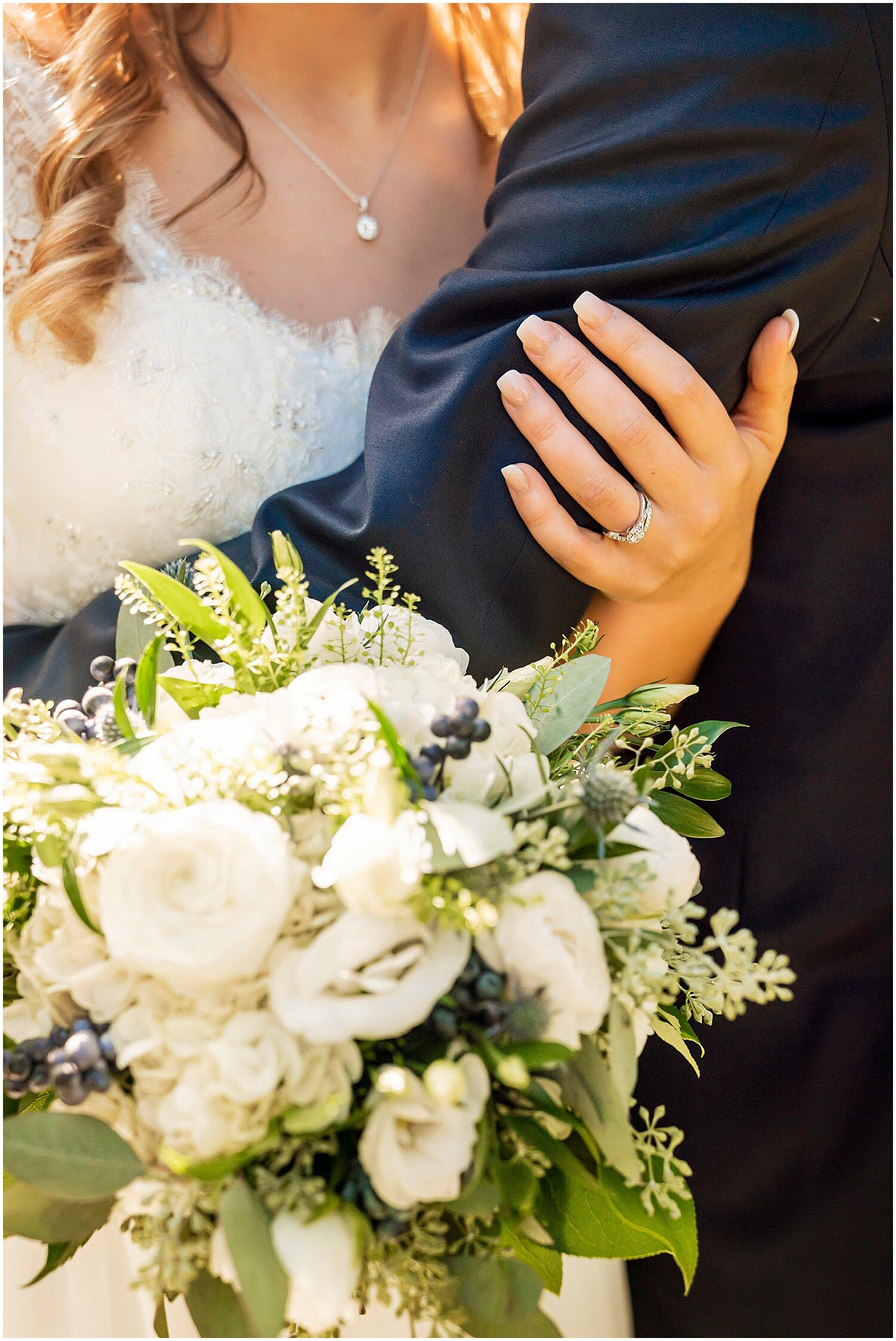  bride’s white bridal bouquet 