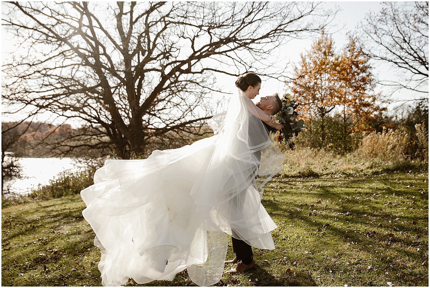  bride and groom portrait in MPLS 