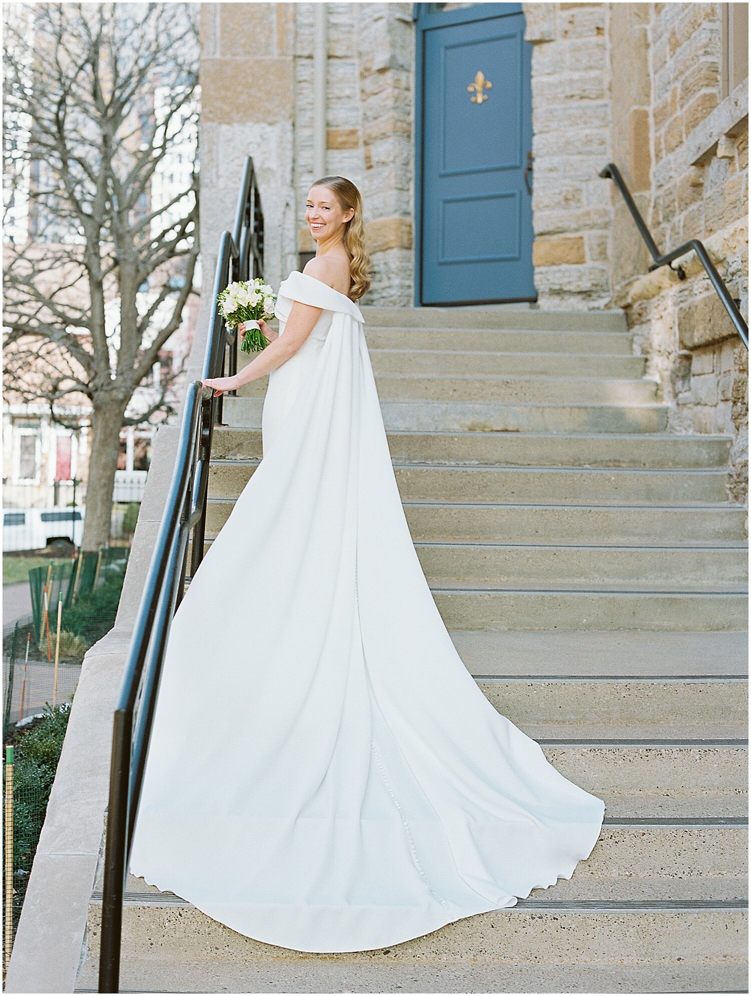  bride’s long wedding gown 