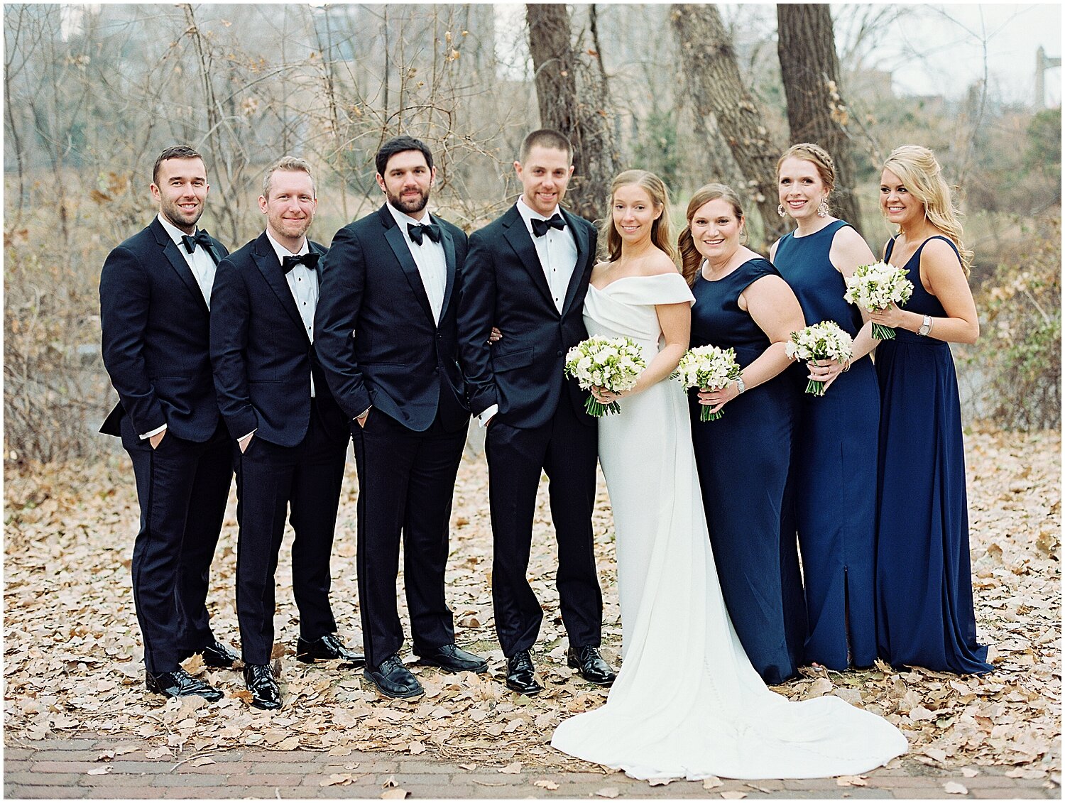  bridal party in MPLS wedding 
