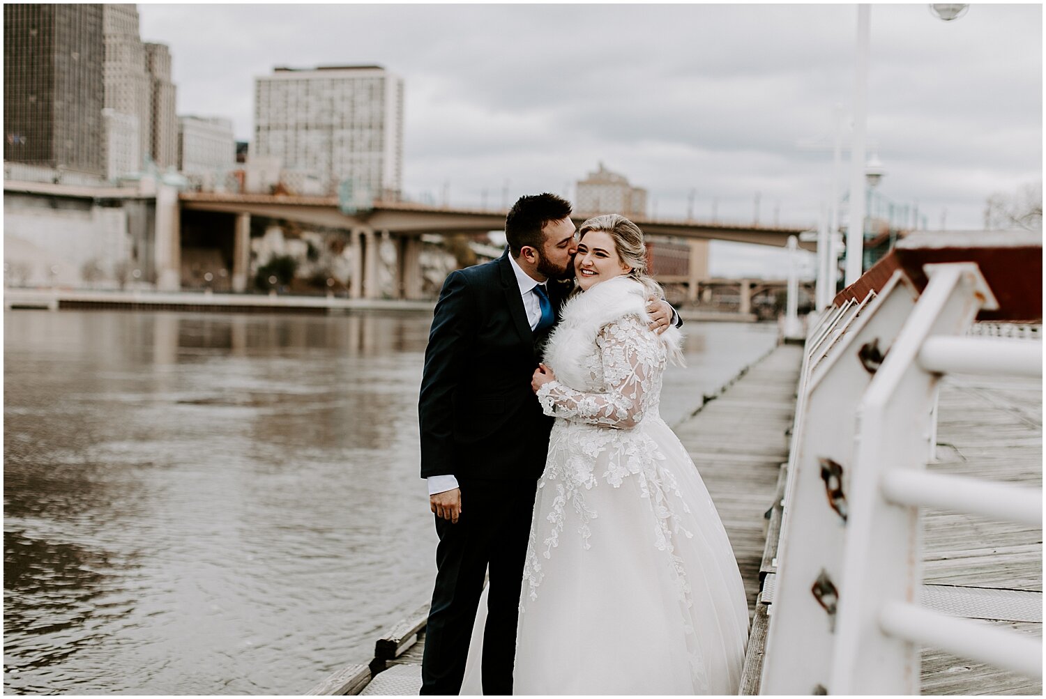  bride and groom portrait 