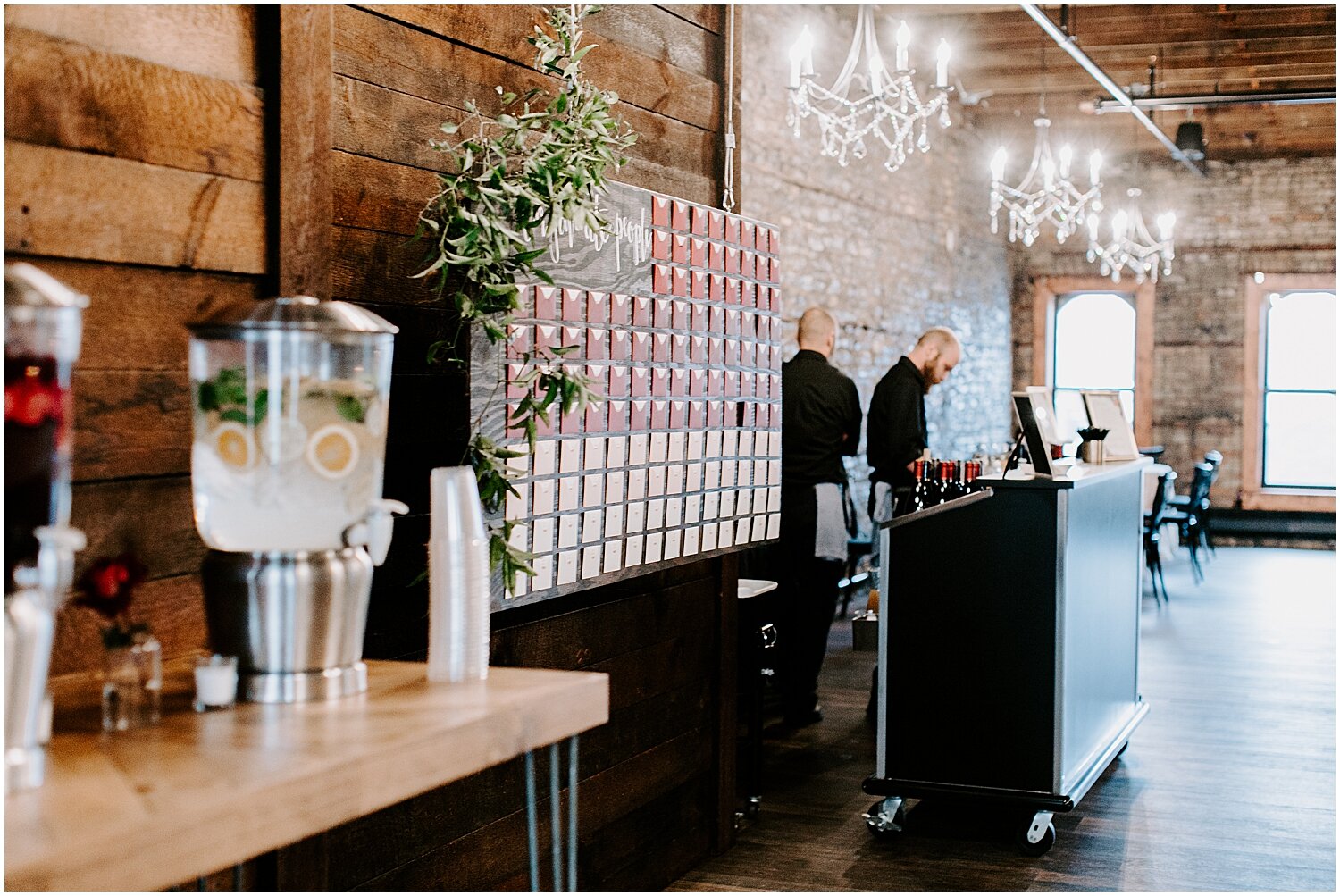 bar area for Minneapolis wedding 