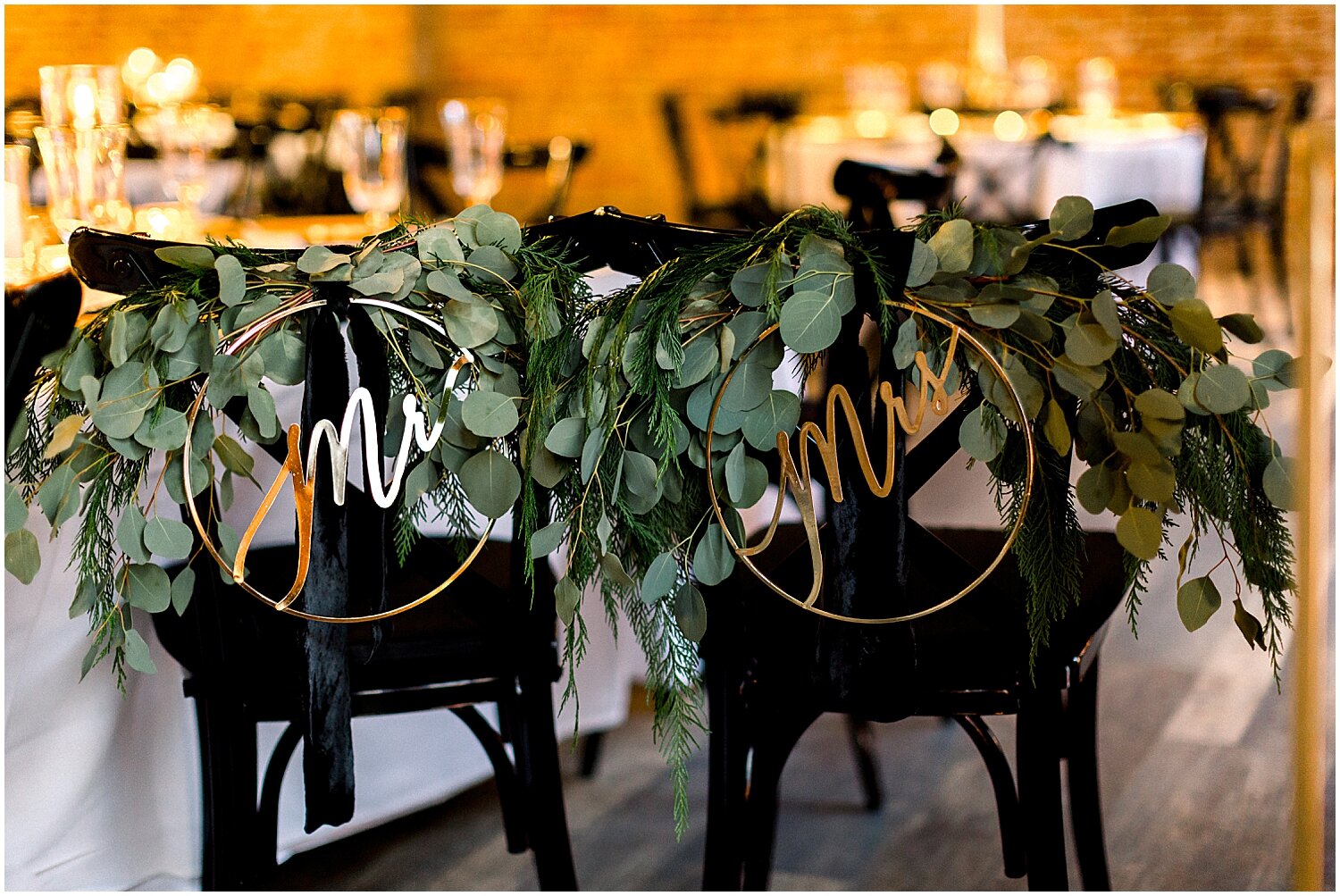  bride and groom chair decor 