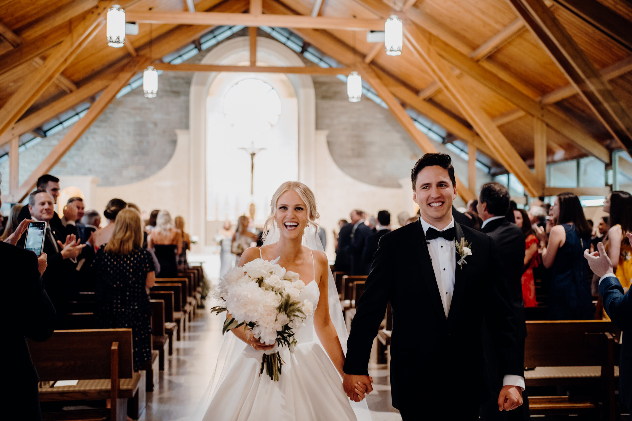  bride and groom at their wedding ceremony 