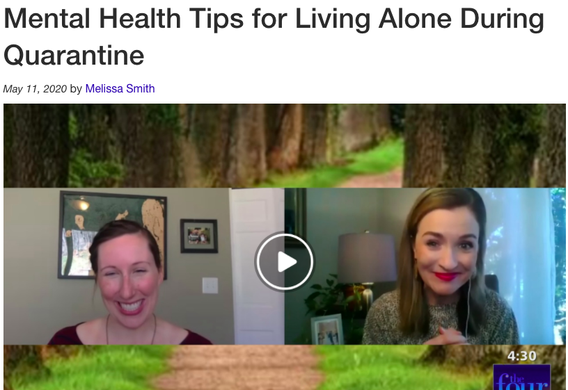 Head &amp; Heart in the News: Mental Health Tips for Living Alone During Quarantine