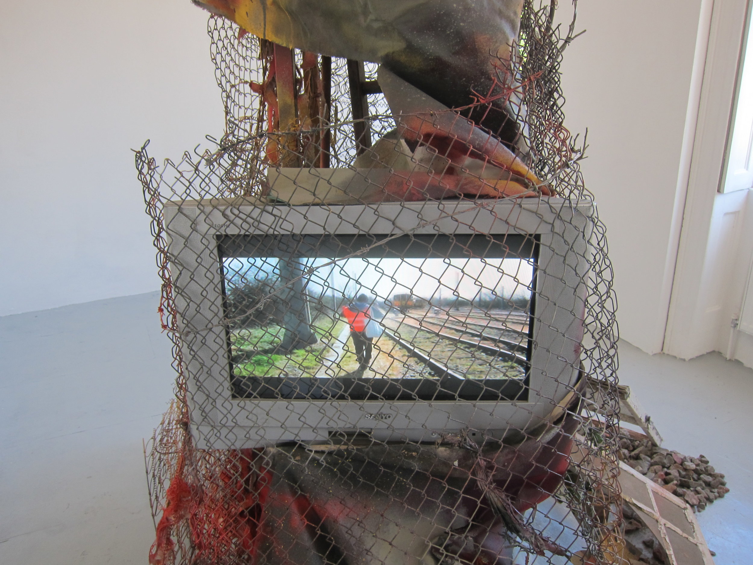   Vandal Safari 001 (detail).&nbsp;   Mixed media.&nbsp;  Dimensions variable.  2015. 