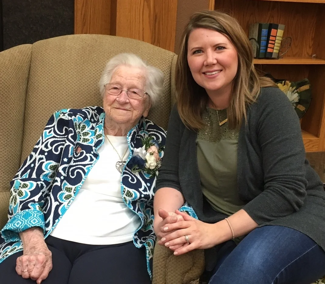 Sen. Oban with former First Lady Grace Link