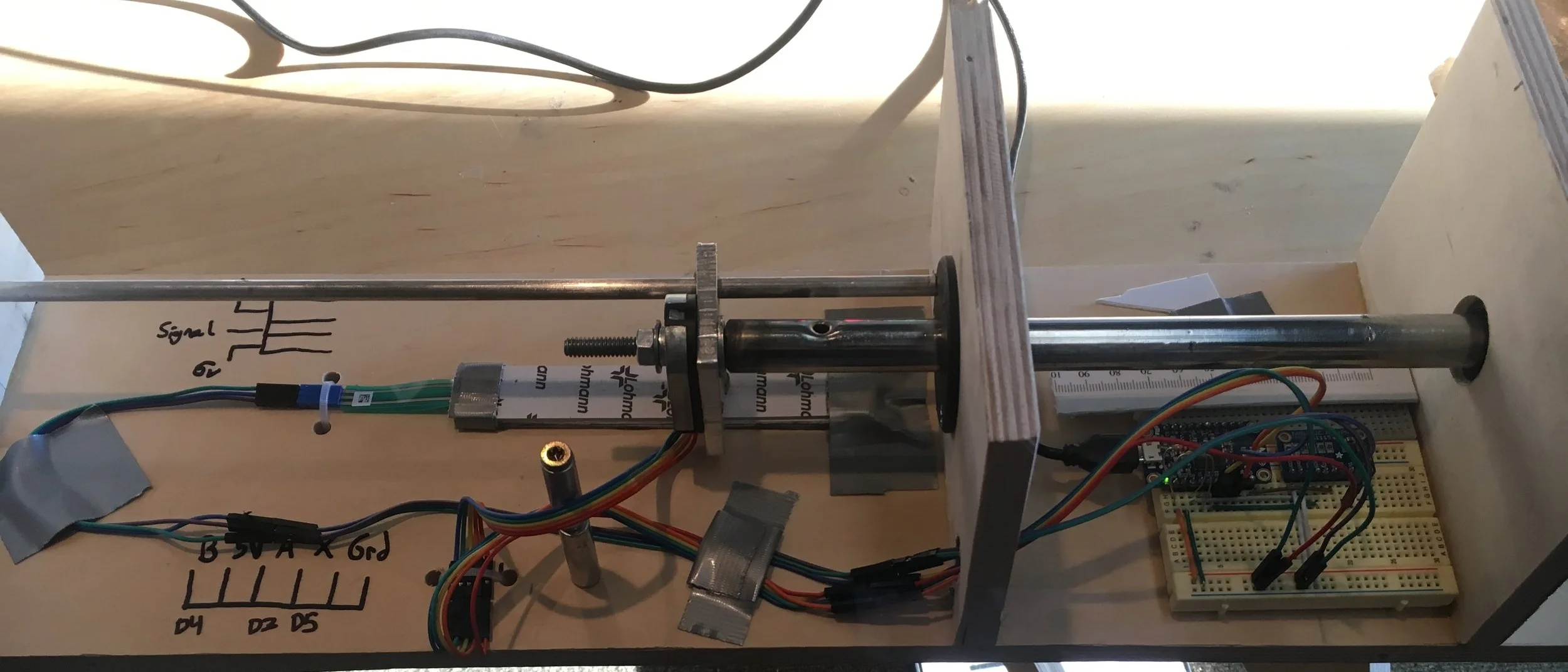 Sensor design proof of concept. Absolute linear position with relative rotary position.