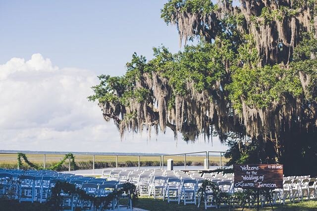 Sharing with you one of my favorite wedding locations. Walker's Landing in Amelia Island. You really do not need much to enhance the space due to its own natural beauty. @alexandcammy @walkerslandingweddings @parkersevents #ameliaislandweddinglocatio